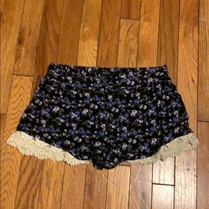 Floral printed shorts